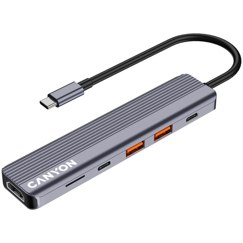 CANYON HUB DS-17 6 w 1 4k USB-C Szary-10