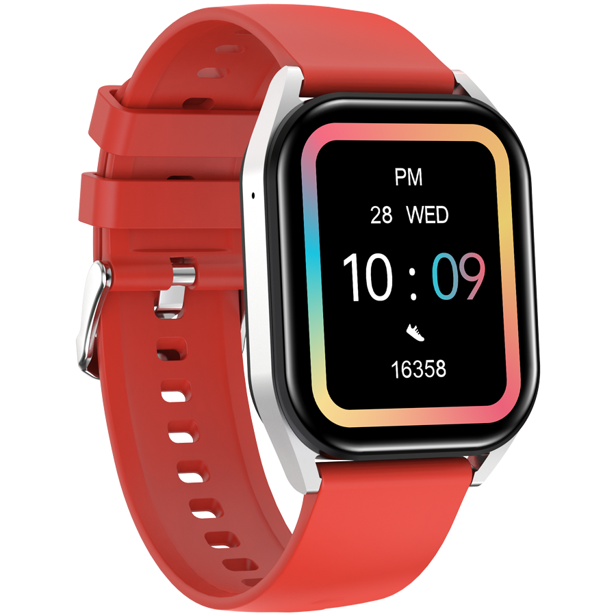 CANYON Smartwatch Chatter SW-58 BT-CALL Srebrno -Czerwony