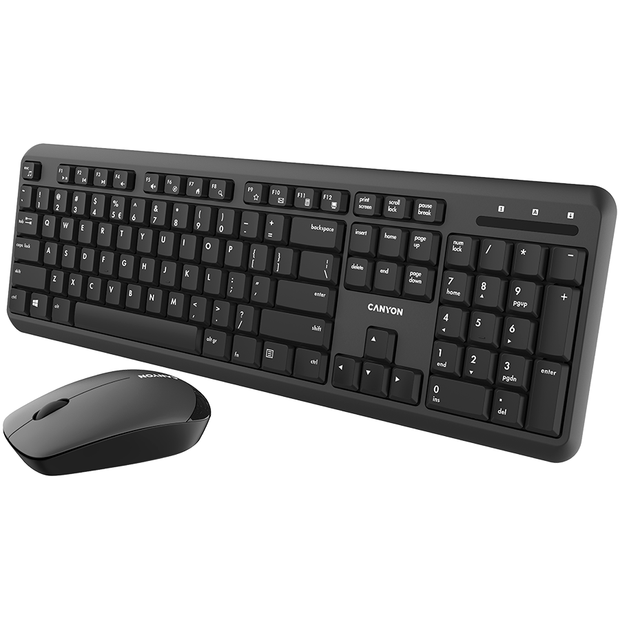 CANYON Zestaw klawiatura + mysz SET-W20 UK/US Bezprz. Czarny-1