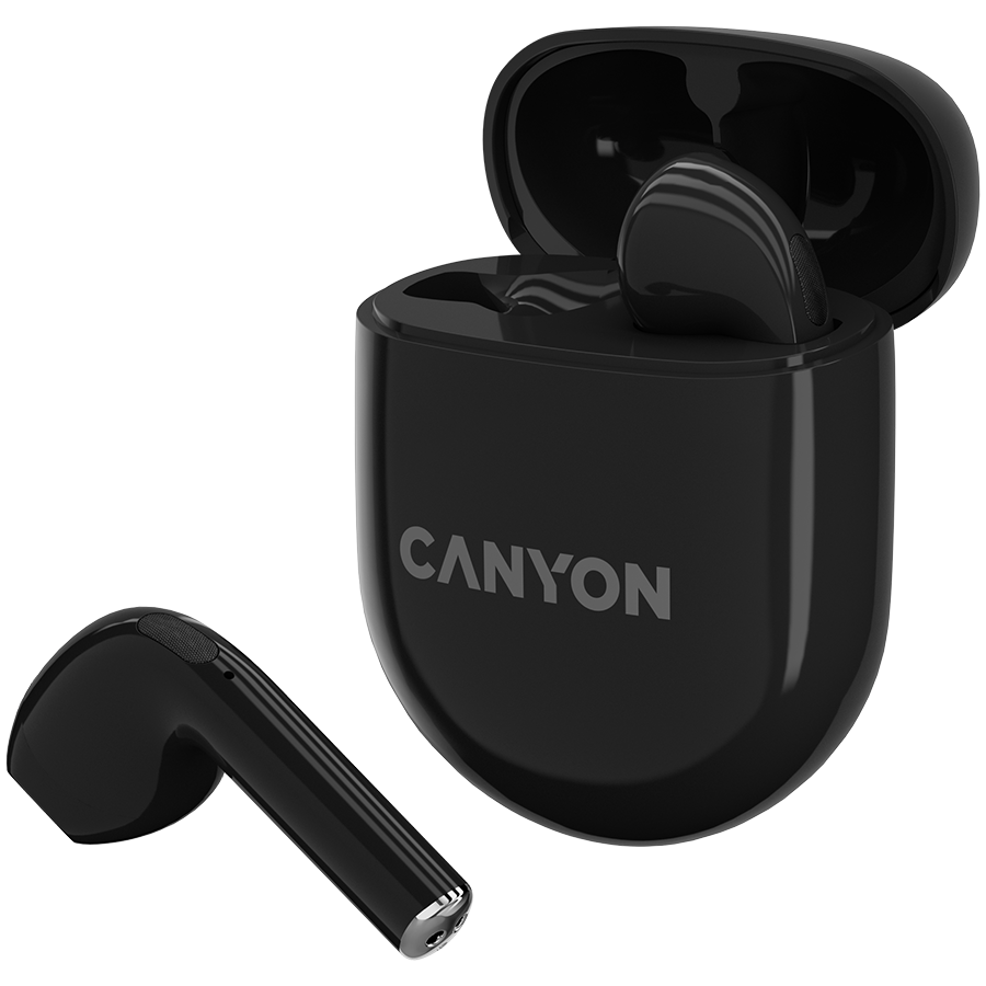 CANYON Słuchawki douszne TWS-6 Etui Czarne