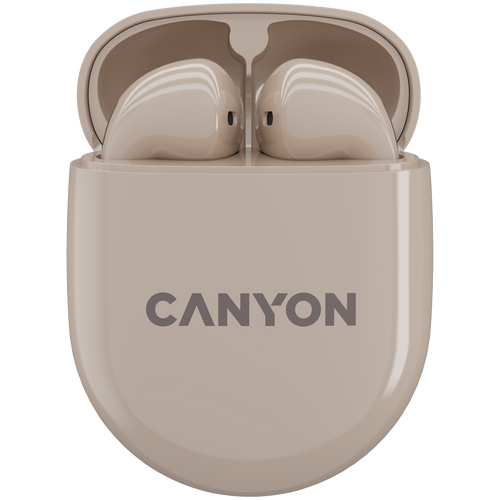 CANYON Słuchawki douszne TWS-6 Etui Beżowe