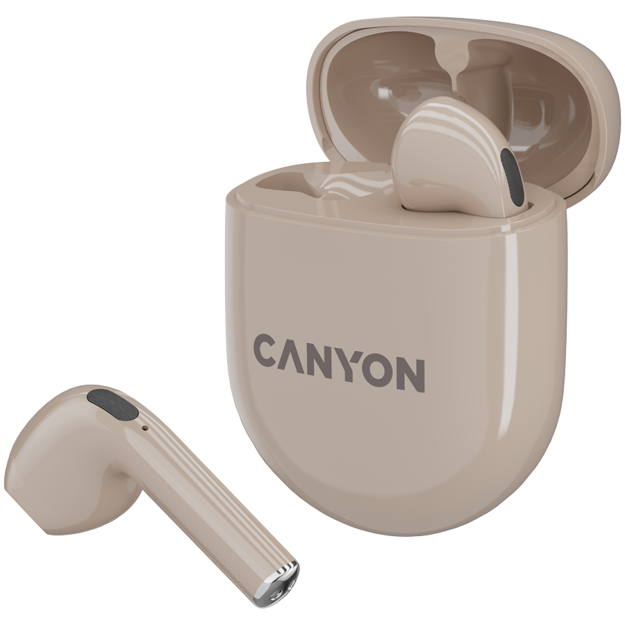 CANYON Słuchawki douszne TWS-6 Etui Beżowe