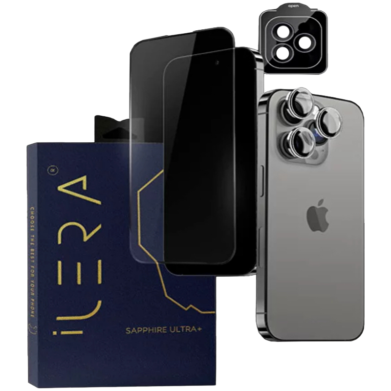iLera Sapphire Ultra + Glass Szkło ochronne do iPhone iPhone 16 Pro Max-1