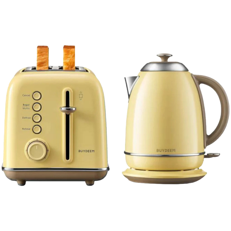 BUYDEEM Toster na 2 kromki, DT620E, Mellow Yellow, EU