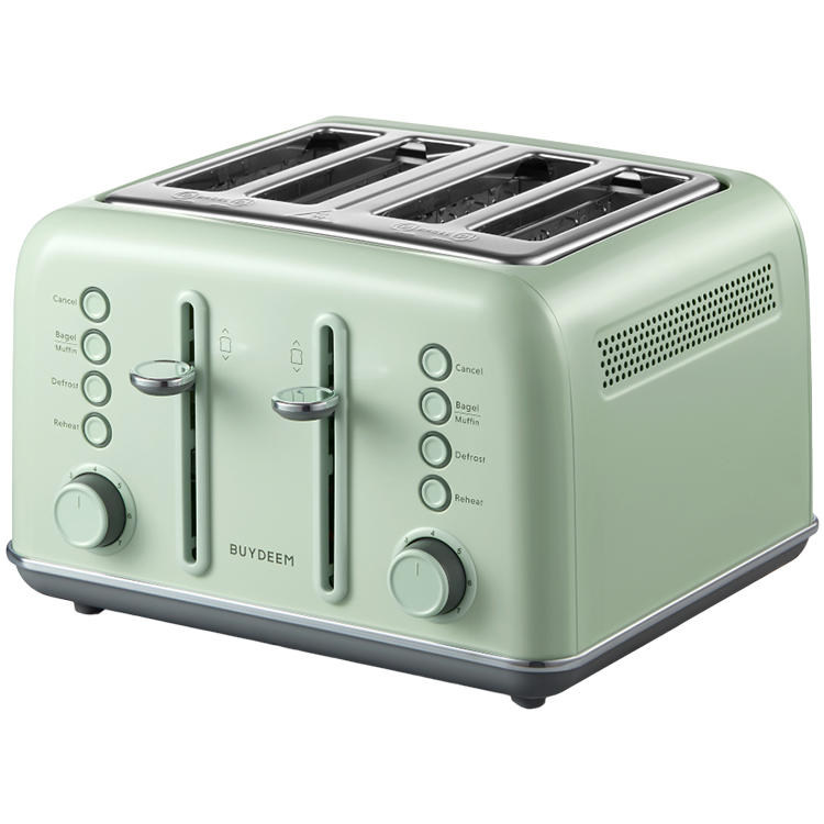 BUYDEEM Toster na 4 kromki, DT640E, Cozy Greenish, EU-1