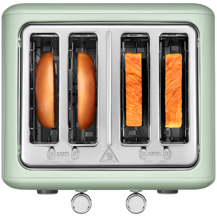 BUYDEEM Toster na 4 kromki, DT640E, Cozy Greenish, EU-3