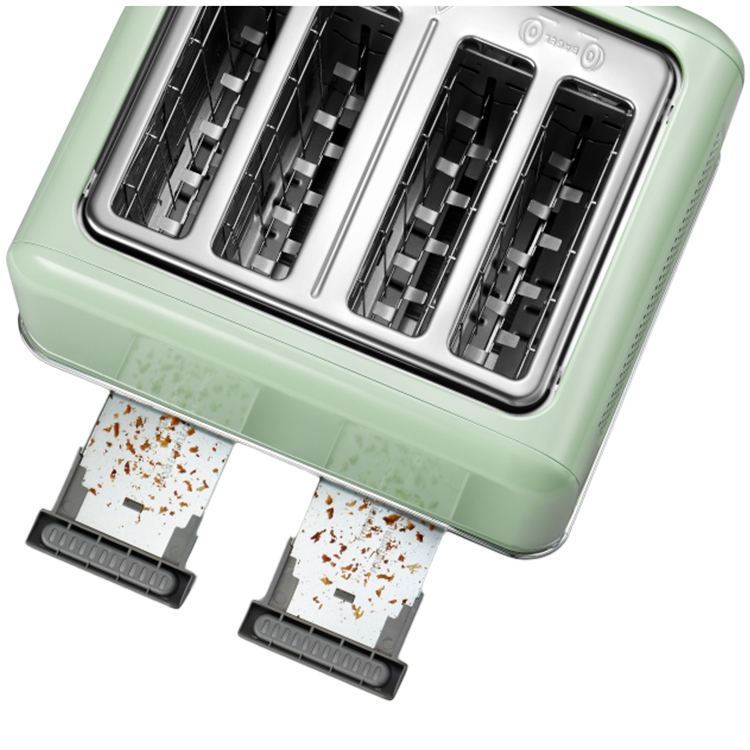 BUYDEEM Toster na 4 kromki, DT640E, Cozy Greenish, EU-5