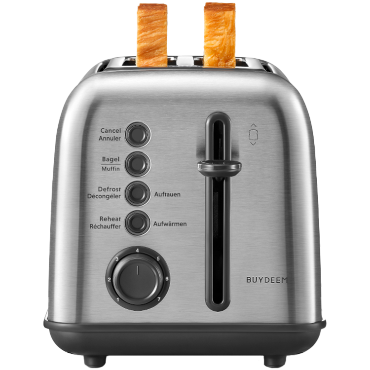BUYDEEM Toster na 2 kromki, DT620E, Stainless Steel, EU-6