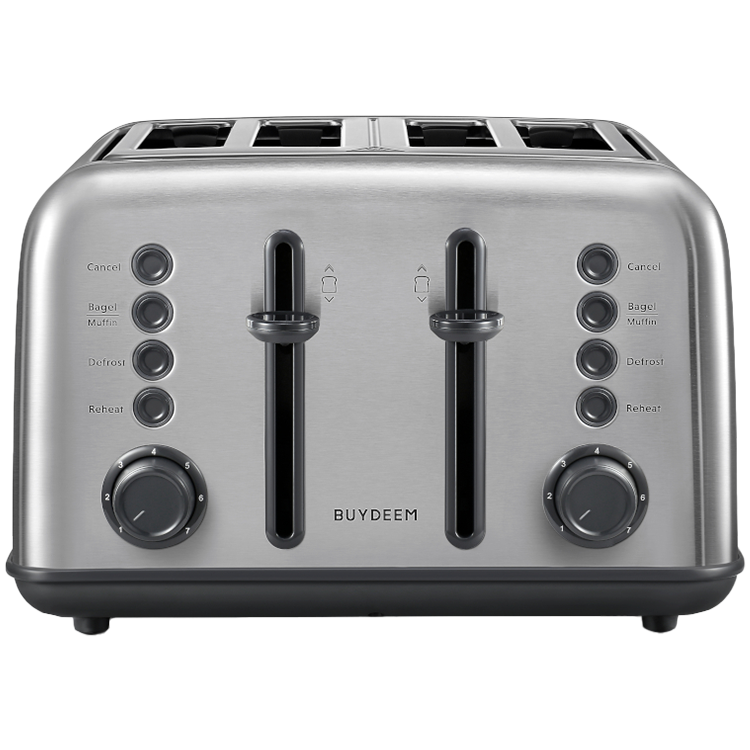 BUYDEEM Toster na 4 kromki, DT640E, Stainless Stell, EU