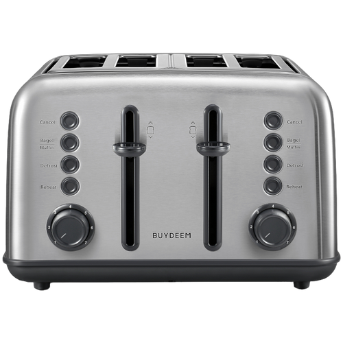 BUYDEEM Toster na 4 kromki, DT640E, Stainless Stell, EU