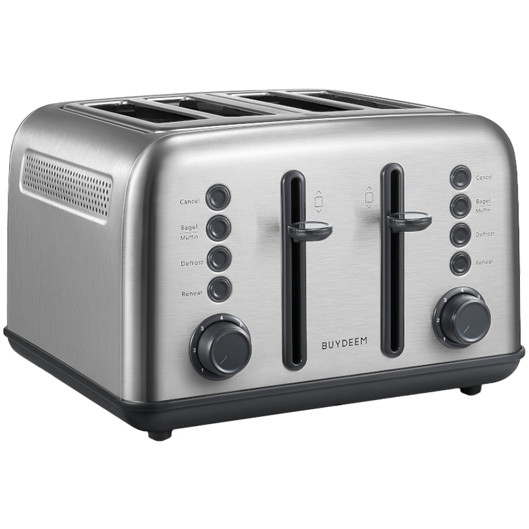 BUYDEEM Toster na 4 kromki, DT640E, Stainless Stell, EU