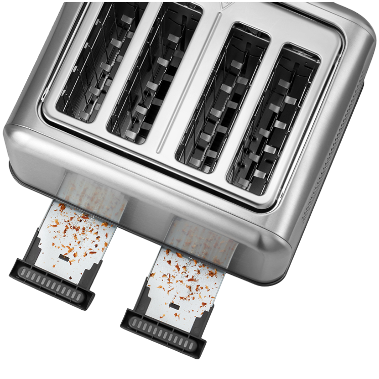 BUYDEEM Toster na 4 kromki, DT640E, Stainless Stell, EU