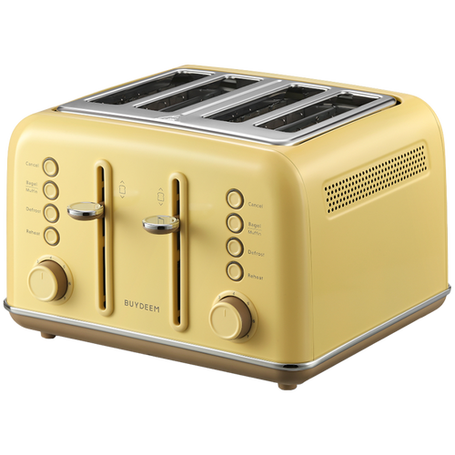 BUYDEEM Toster na 4 kromki, DT640E, Mellow Yellow, EU