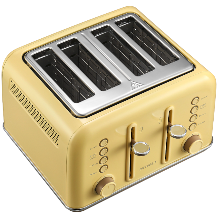 BUYDEEM Toster na 4 kromki, DT640E, Mellow Yellow, EU-2