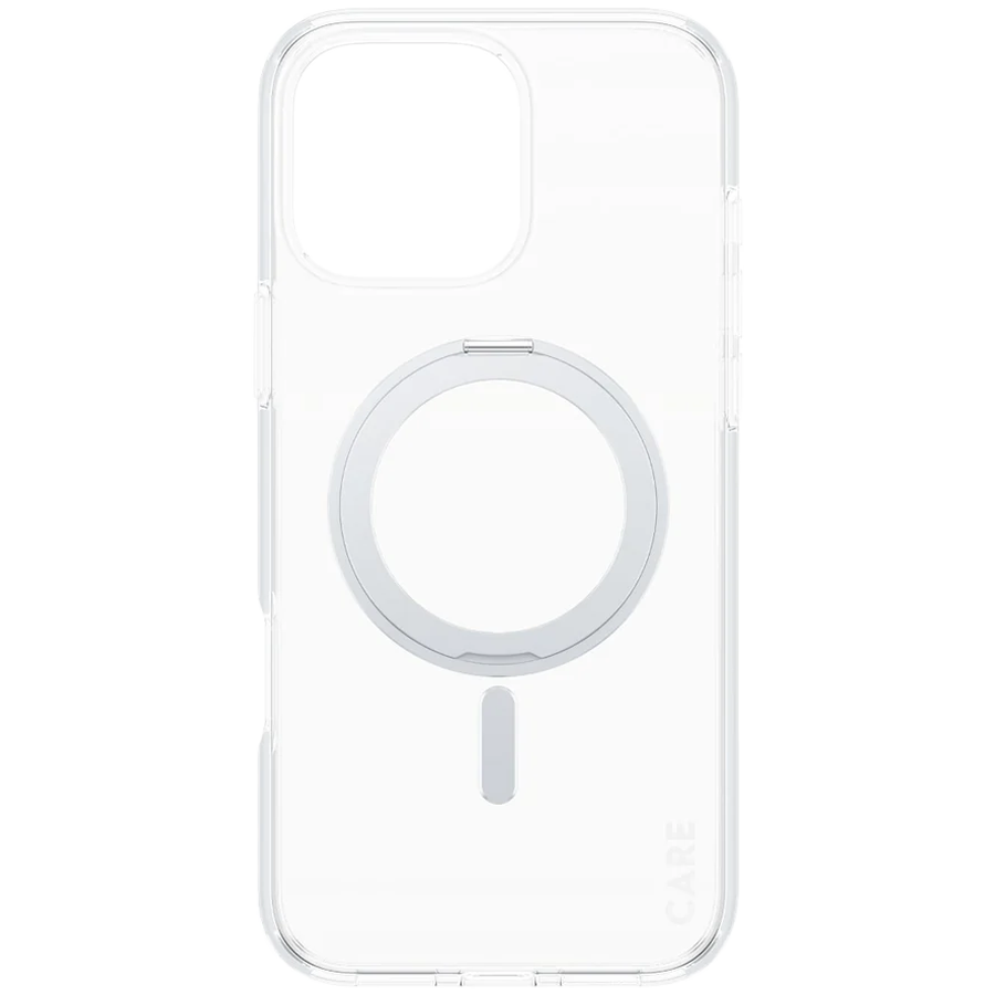 PANZERGLASS Feature Case Transparent w. Silver Kickstand & MagSafe iPhone 16 Pro Max
