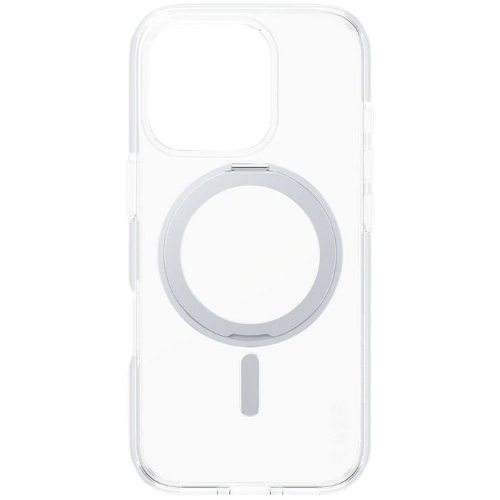 PANZERGLASS Feature Case Transparent w. Silver Kickstand & MagSafe iPhone 16 Pro