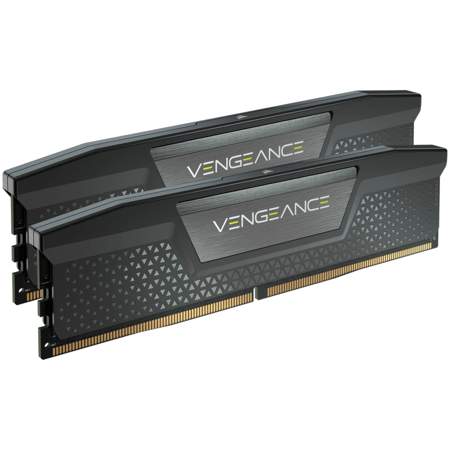 CORSAIR DDR5, 6400MT/s 32GB 2x16GB DIMM, 36-48-48-104, Std PMIC, XMP 3.0, VENGEANCE DDR5 Black Heatspreader, Black PCB, 1.4V-1