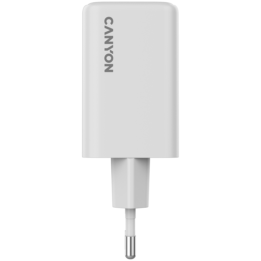 CANYON Ładowarka sieciowa CU65ACC GaN 65W 2xPD 1xQC EU Biała