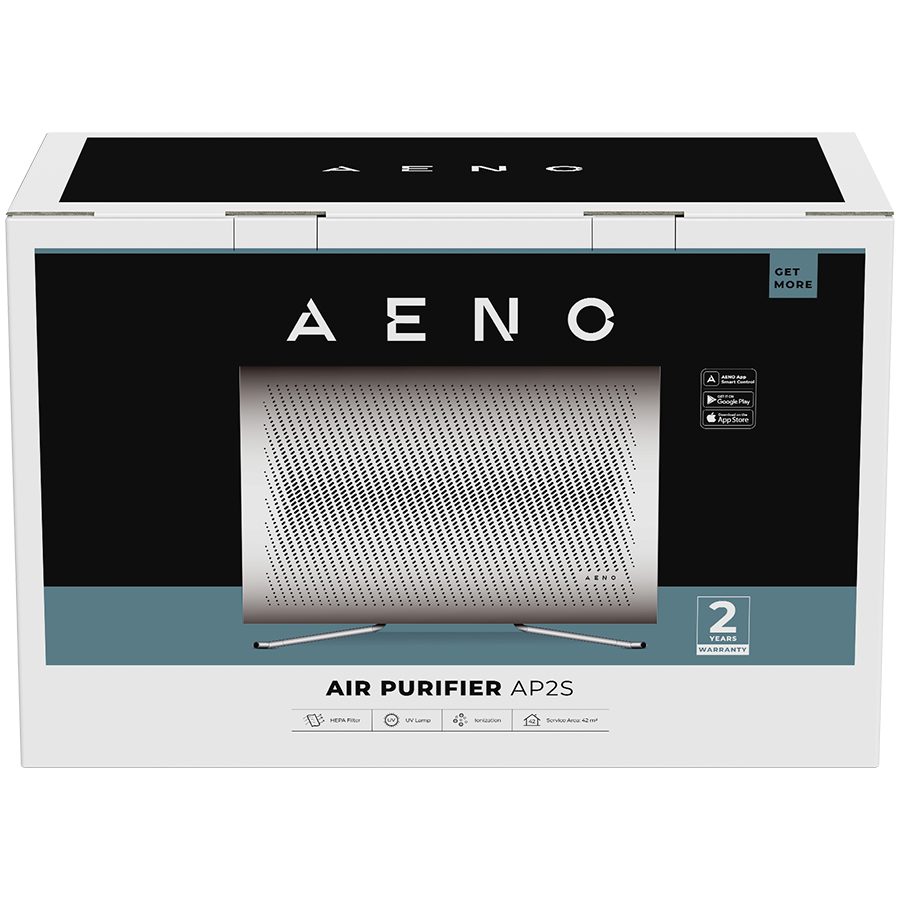 AENO Oczyszczacz AP2S Wi-Fi UV CADR 420 HEPA H13 biały