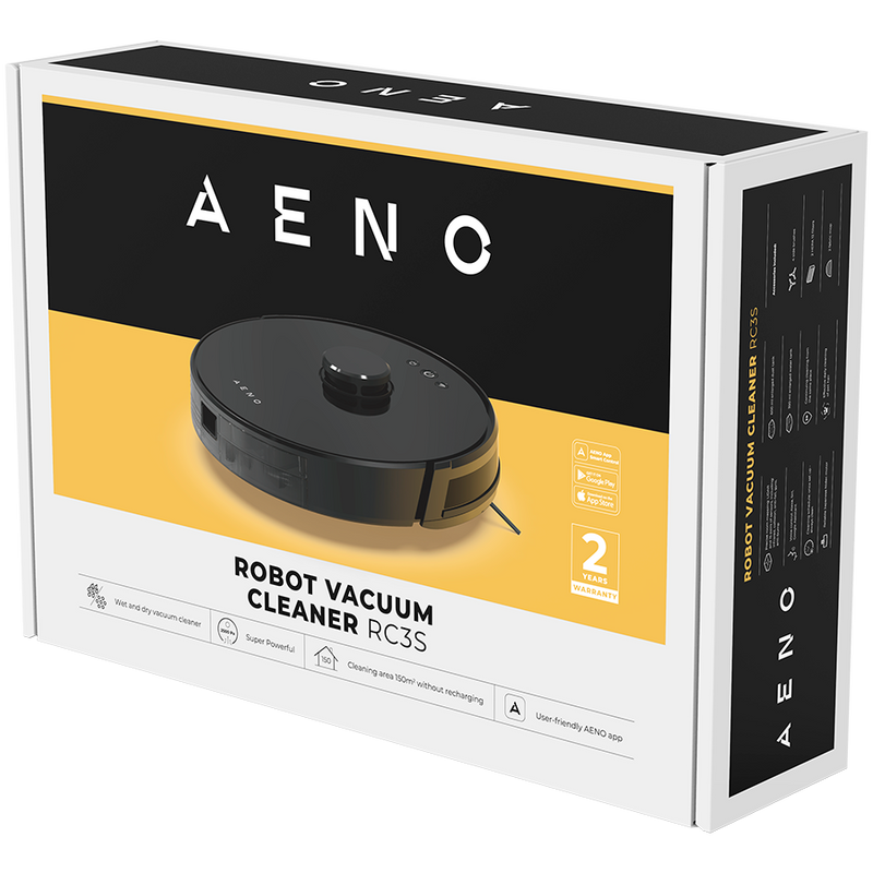 AENO RC3S Robot sprzątający 2w1 Mapa 2500Pa Czarny-9
