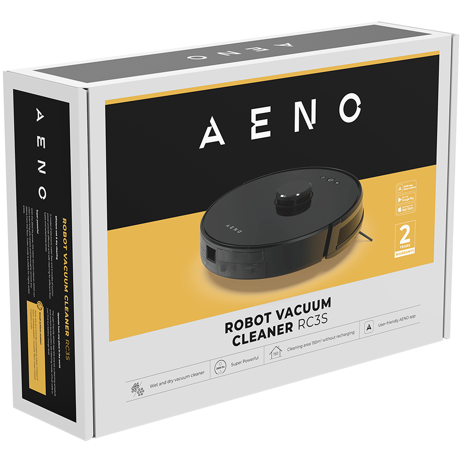 AENO RC3S Robot sprzątający 2w1 Mapa 2500Pa Czarny-10