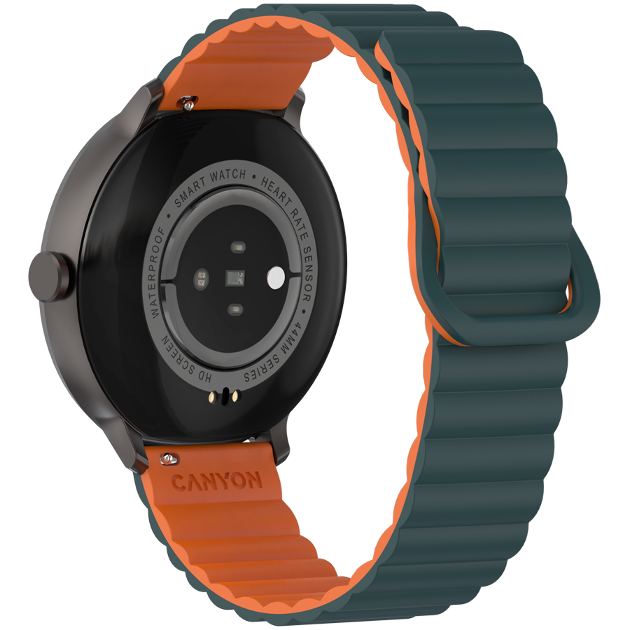 CANYON Smartwatch Jacky SW-69 Zielono - Pomarańczowy