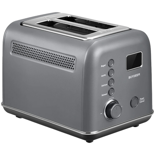 BUYDEEM Automatyczny Metalowy Toster na 2 kromki, DT730E, Ink Grey, EU