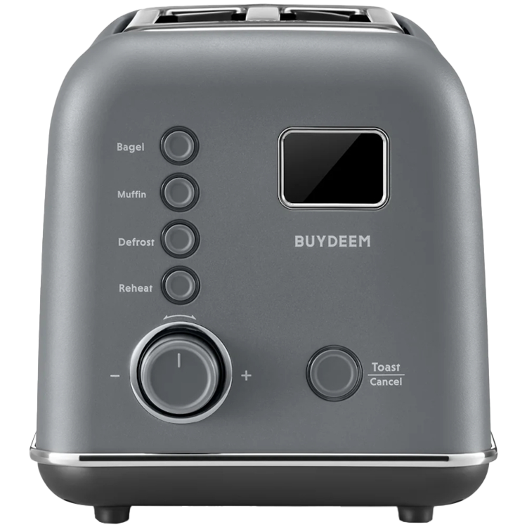 BUYDEEM Automatyczny Metalowy Toster na 2 kromki, DT730E, Ink Grey, EU
