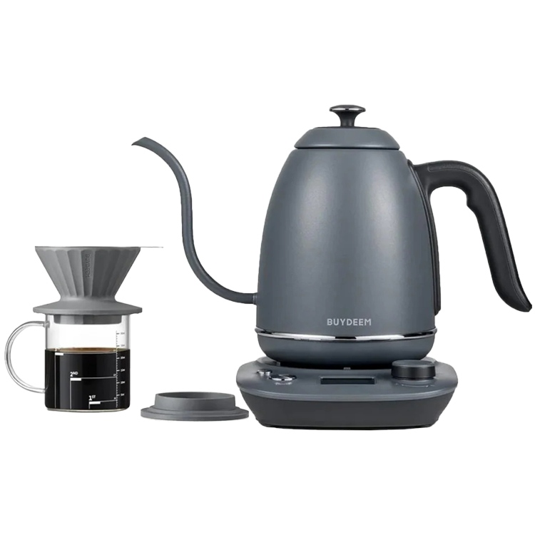 BUYDEEM Czajnik typu Gooseneck z regulacją temperatury, K821, Ink Grey, EU