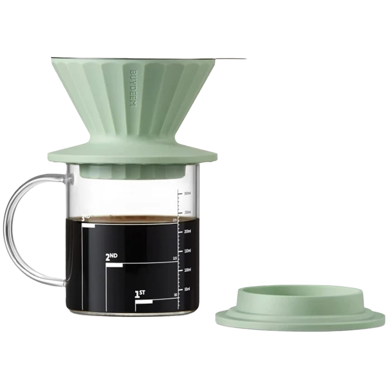 BUYDEEM, Przelewowy zestaw do parzenia, CD1024, Cozy Greenish