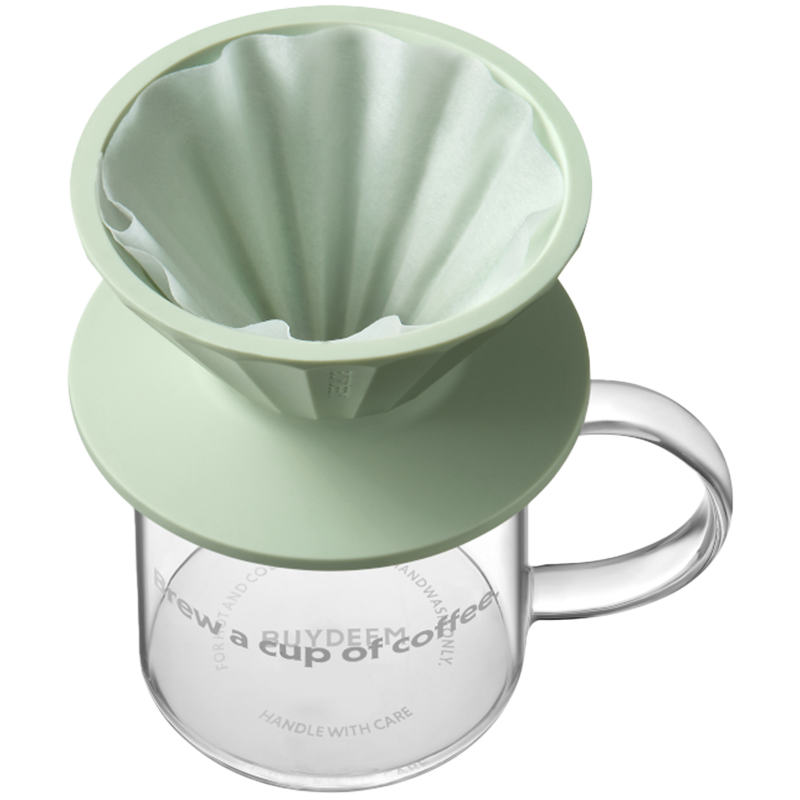BUYDEEM, Przelewowy zestaw do parzenia, CD1024, Cozy Greenish