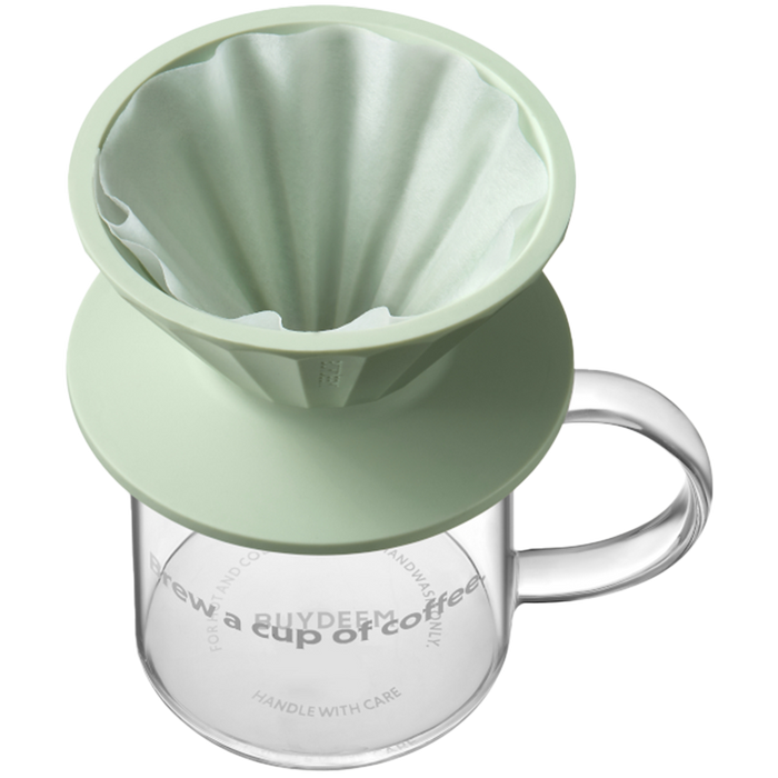 BUYDEEM, Przelewowy zestaw do parzenia, CD1024, Cozy Greenish