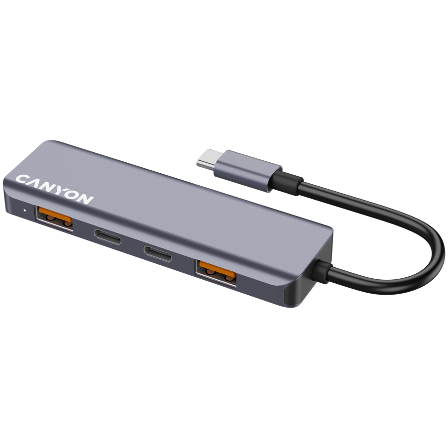 CANYON HUB DS-18 5 w 1 USB-C Szary-1