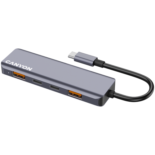 CANYON HUB DS-18 5 w 1 USB-C Szary