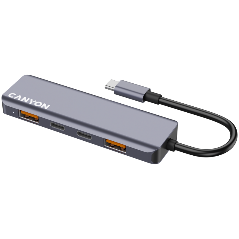 CANYON HUB DS-18 5 w 1 USB-C Szary-1