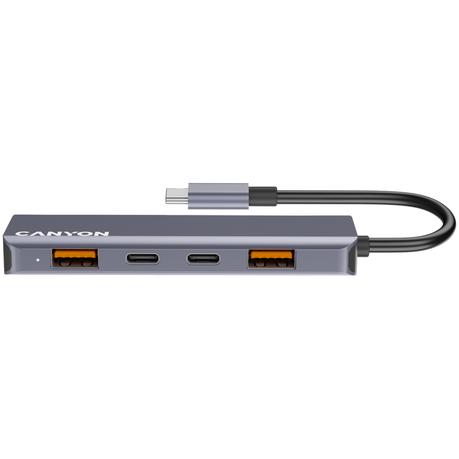 CANYON HUB DS-18 5 w 1 USB-C Szary