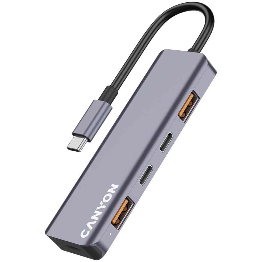 CANYON HUB DS-18 5 w 1 USB-C Szary-3