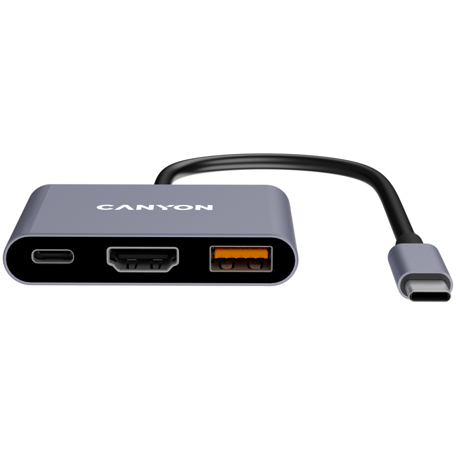 CANYON HUB DS-4 3 w 1 USB-C Szary