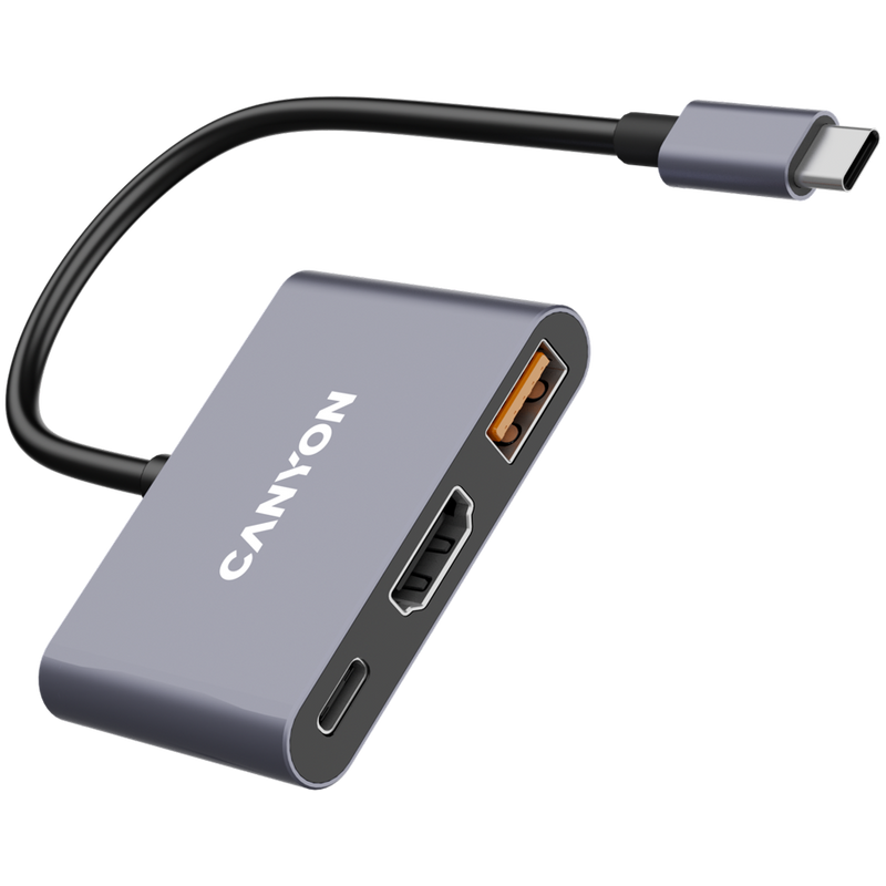 CANYON HUB DS-4 3 w 1 USB-C Szary-3