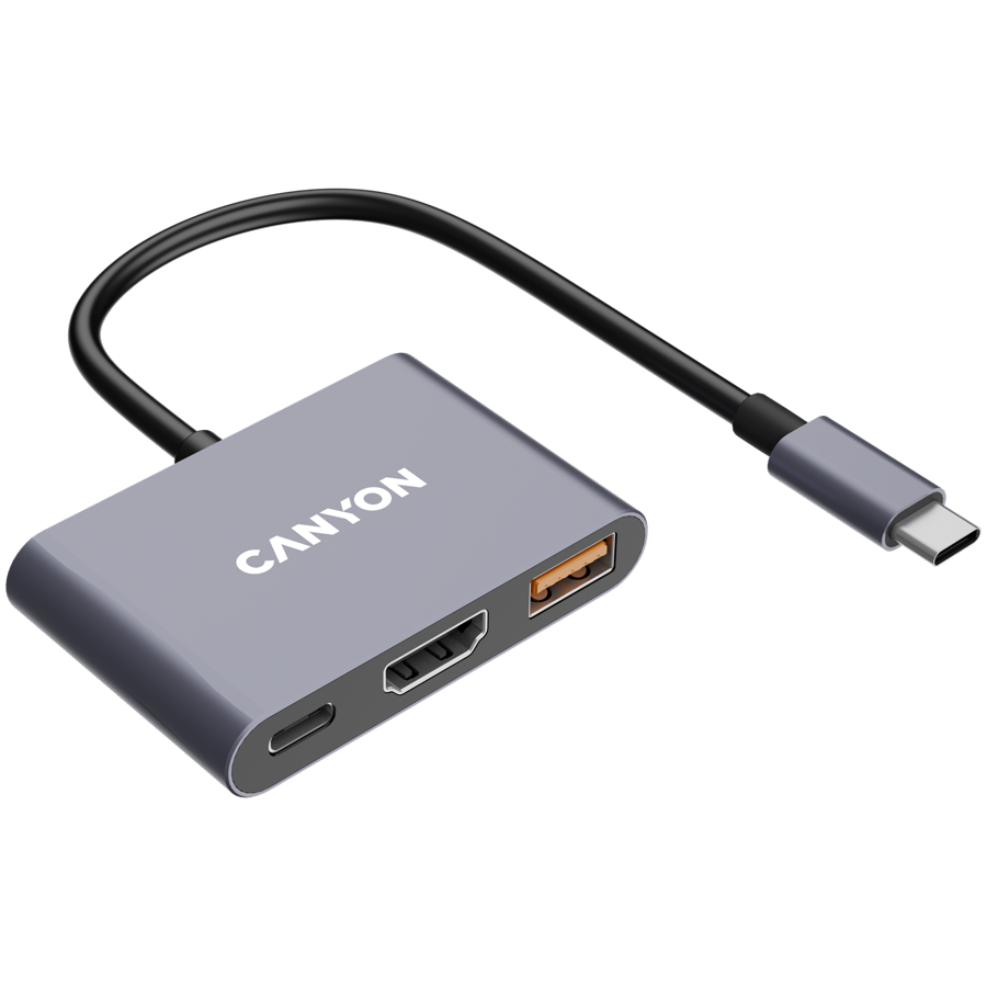 CANYON HUB DS-4 3 w 1 USB-C Szary-9