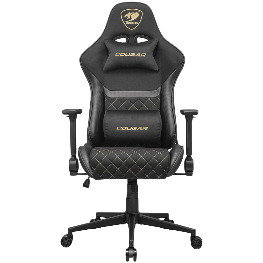COUGAR Fotel Gamingowy Armor One V2 Gold F, Czarny-1