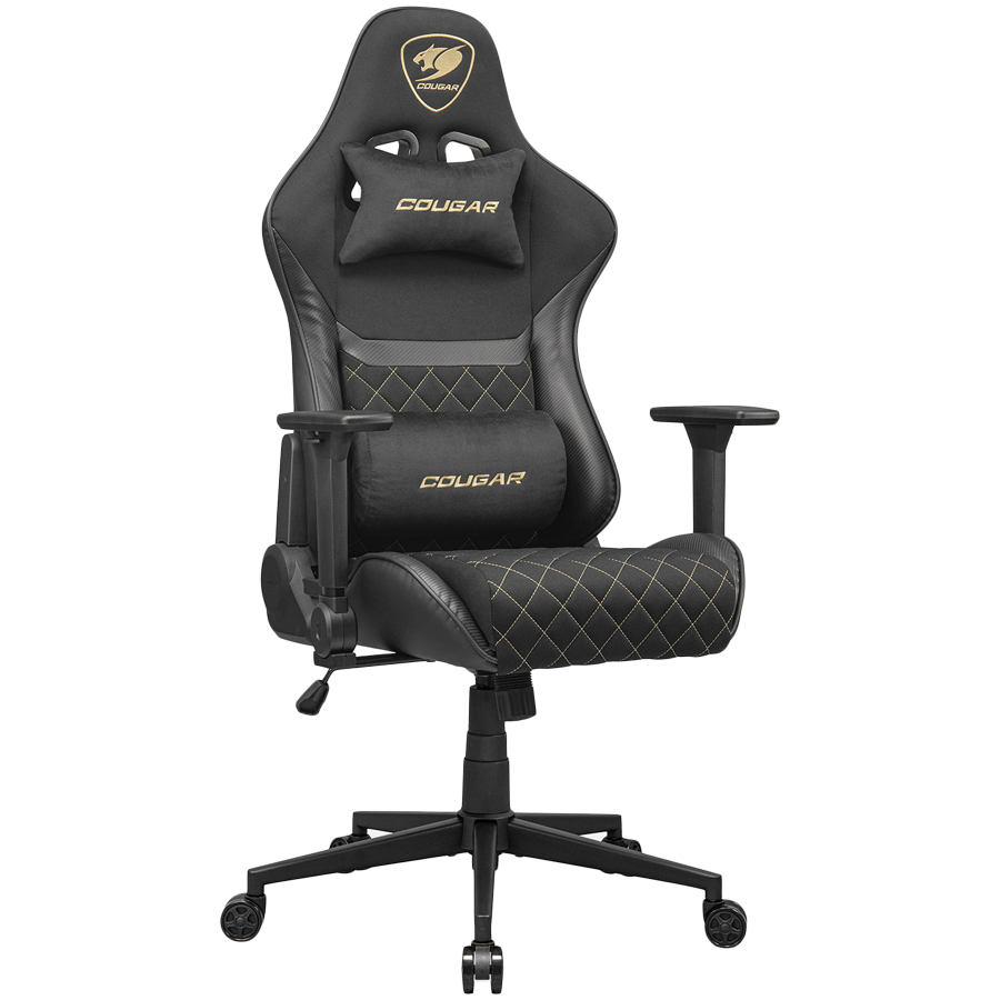 COUGAR Fotel Gamingowy Armor One V2 Gold F, Czarny-2