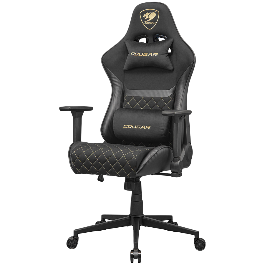 COUGAR Fotel Gamingowy Armor One V2 Gold F, Czarny-3