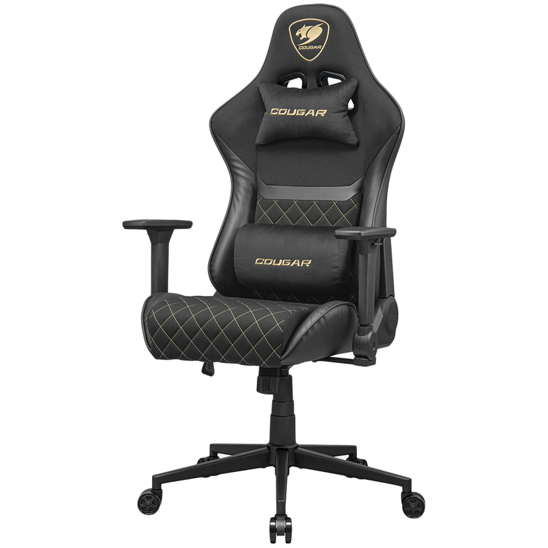 COUGAR Fotel Gamingowy Armor One V2 Gold F, Czarny-3