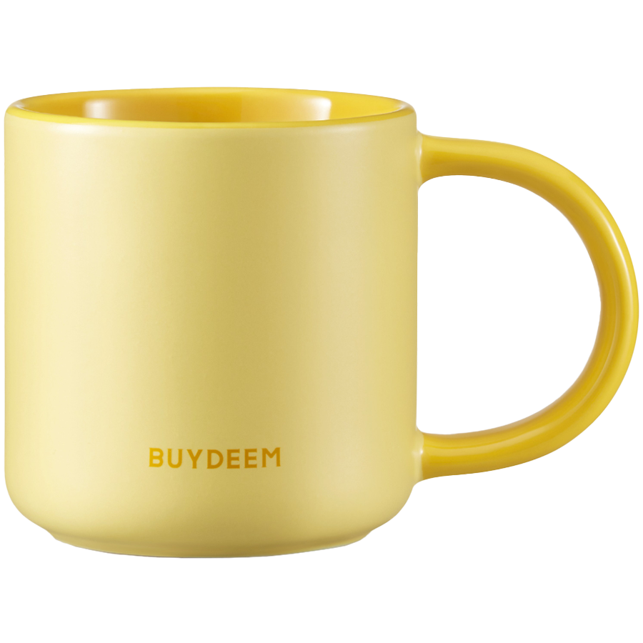BUYDEEM Kubek ceramiczny 300ml, CD1018, Mellow Yellow