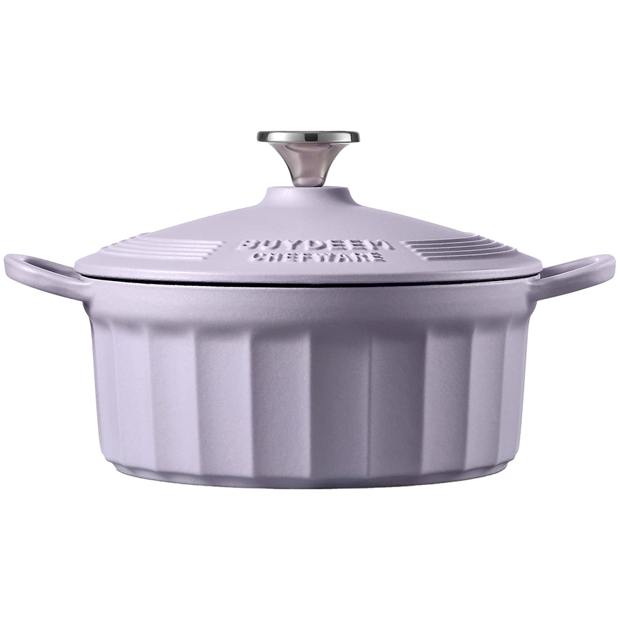 BUYDEEM Emaliowane naczynie żeliwne 2,9L, CP521, Petal Purple