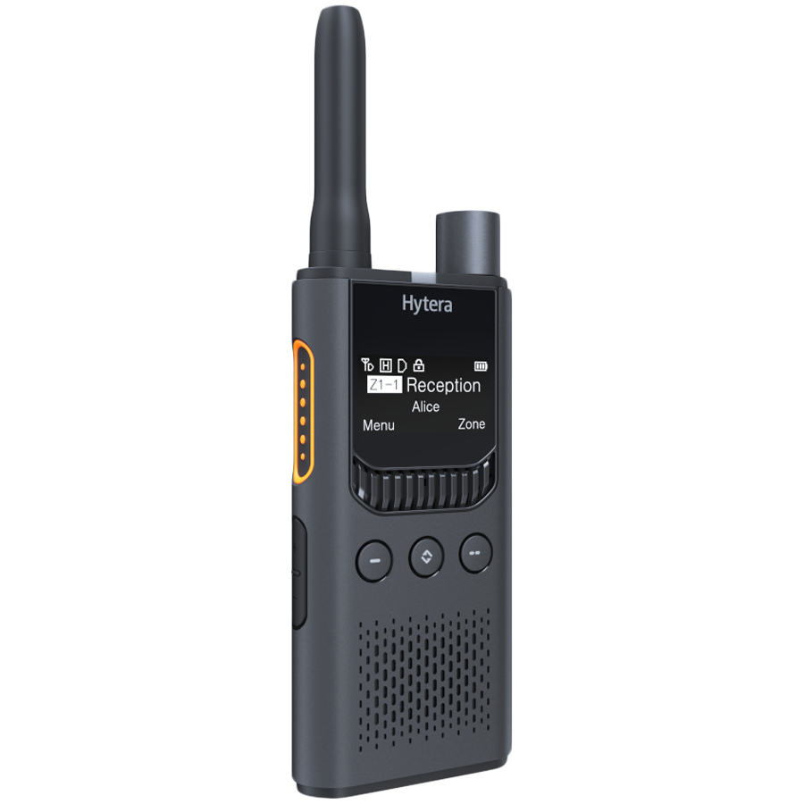 HYTERA Radio DMR+analog HYT-S35, PMR446-446 MHz, 2200 mAh, BT V 5.0, Szare