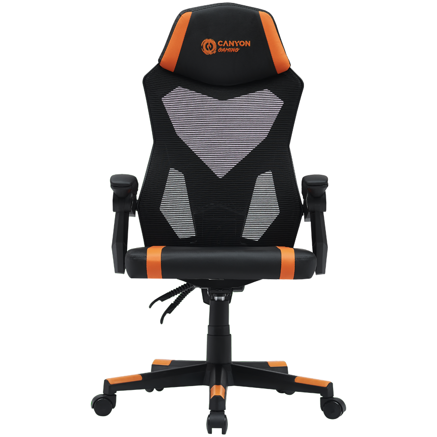 CANYON Fotel Gamingowy Flow MCH01 Mesh Pomarańczowy