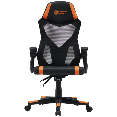 CANYON Fotel Gamingowy Flow MCH01 Mesh Pomarańczowy