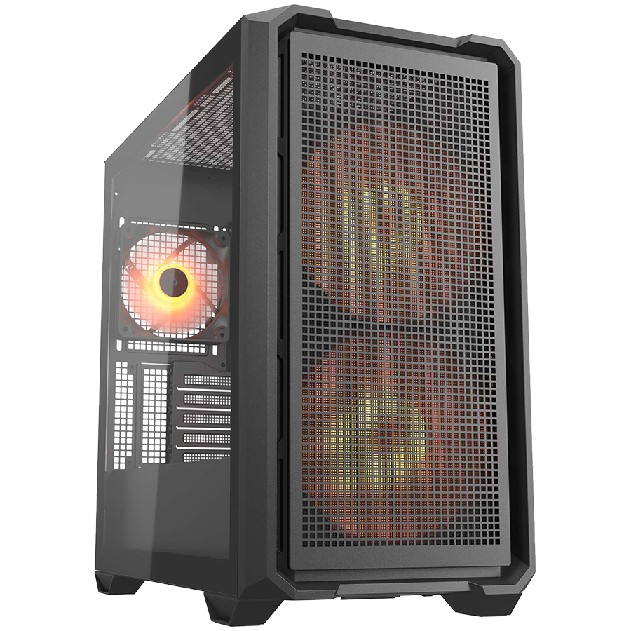 COUGAR MX600 Mini RGB PC Case, Mini Tower, Black-1